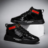 Autumn Men High Tops Shoes Golden Mirrors Sneakers Large Size - Acapparelstore